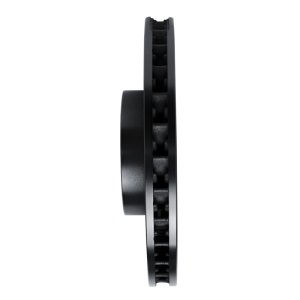 Porsche Cayenne Brake Rotor (1) - Right Front - R1 Concepts - Drilled & Slotted - Black - `11-`18